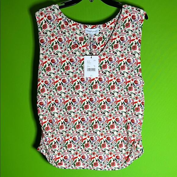 Gibson Latimer Tops - Gibson & Latimer Khaki Multicolor Floral Blouse Size XXL